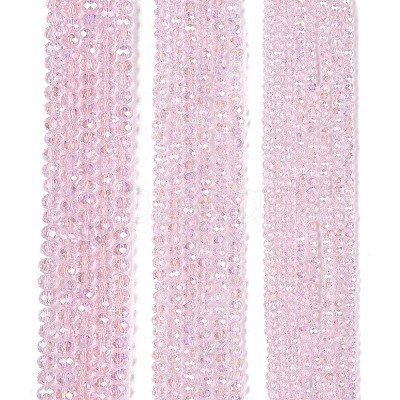 Electroplate Glass Beads Strands X-EGLA-A044-T4mm-B10-1