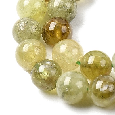 Natural Green Garnet Beads Strands G-G344-A04-6mm-1