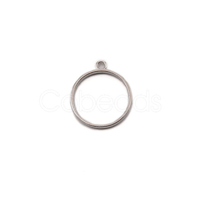 Zinc Alloy Open Back Bezel Pendants FIND-WH0094-48P-1