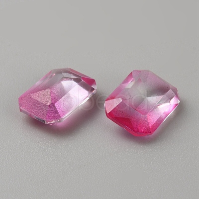 130Pcs Gradient Color Transparent Resin Cabochons RESI-TAC0018-30B-1