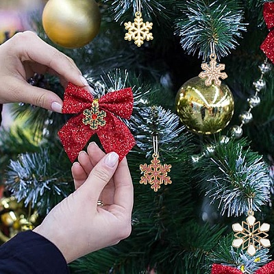 20Pcs 10 Colors Christmas Style Alloy Enamel Pendants ENAM-YW0004-39-1