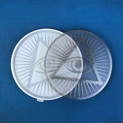 Eye of Providence/All-seeing Eye DIY Silicone Statue Mold AJEW-D052-02-1