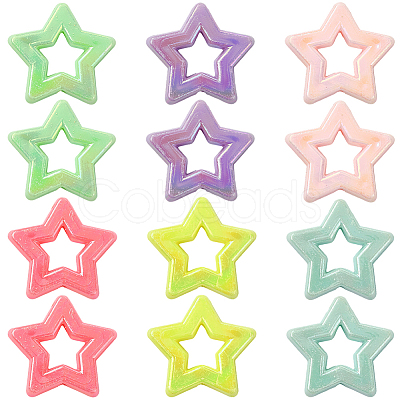 100Pcs Opaque Acrylic Beads SACR-SP0001-32-1