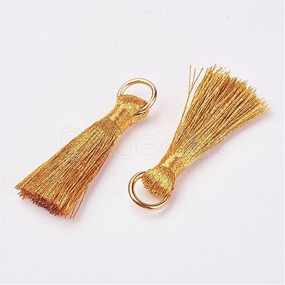 Cannetille Nylon Tassel Pendant Decorations HJEW-G008-A11-1