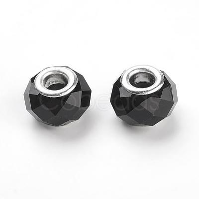 Handmade Glass European Beads GPDL25Y-C27-1