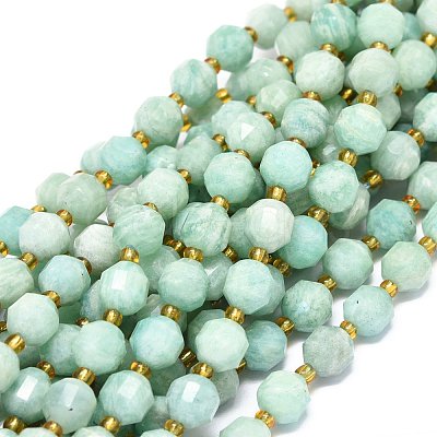Natural Amazonite Beads Strands G-O201B-67A-1