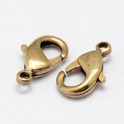 Brass Lobster Claw Clasps KK-P096-07-A-1