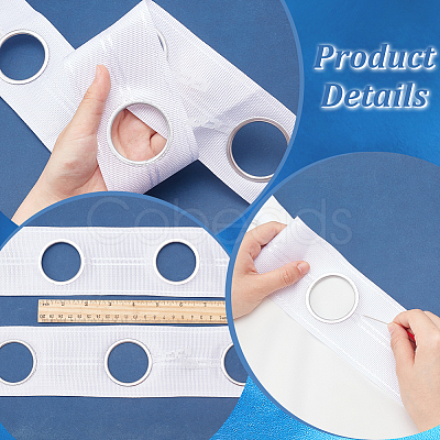 Polypropylene Curtain Tape for Hook DIY-WH0569-65-1