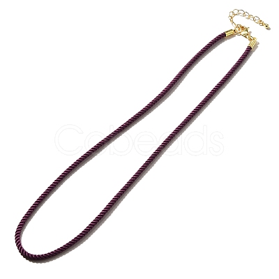Nylon Milan Cord Necklace Making MAK-M028-01G-09-1