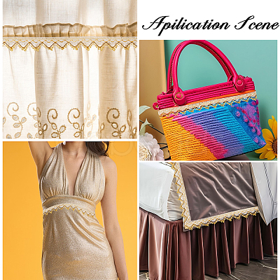 Polyester Curtain Decoration AJEW-WH0459-15-1