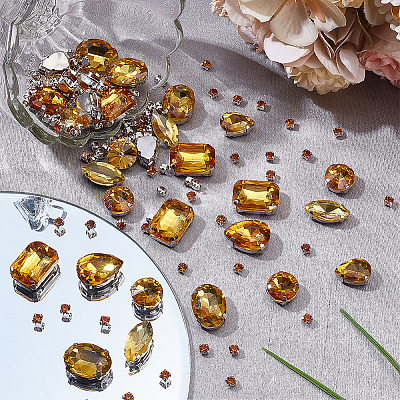 156Pcs 7 Styles Sew on Rhinestone DIY-SP0007-30C-1
