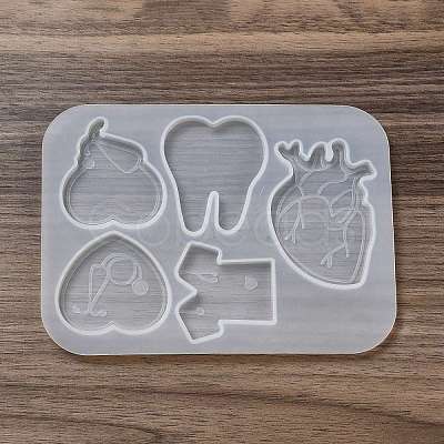 Medical Theme DIY Silicone Badge Reel Ornament Molds LS-DIY-G079-05A-1