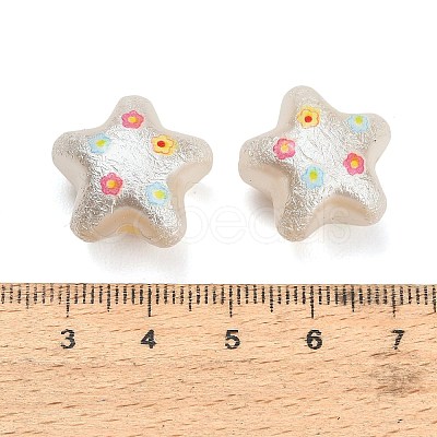 Textured Opaque Acrylic Beads AC-CBA36B6-09B-1