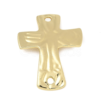Alloy Textured Religion Cross Links Connector Charms FIND-Z127-01G-04-1