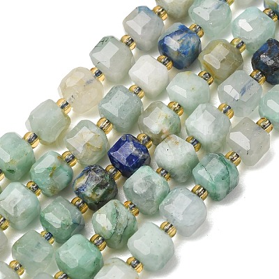Natural Chrysocolla and Lapis Lazuli Beads Strands GG-CBAC972-A10-01-1