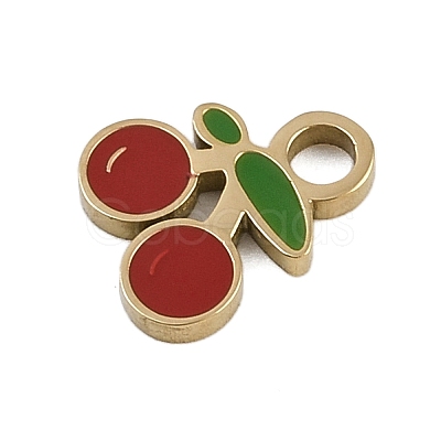 304 Stainless Steel Enamel Charms LS-STAS-I338-01G-17-1