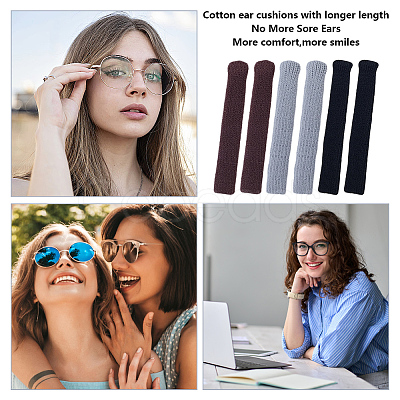 Polyester Eyeglasses Ear Grip AJEW-CN0006-70A-1