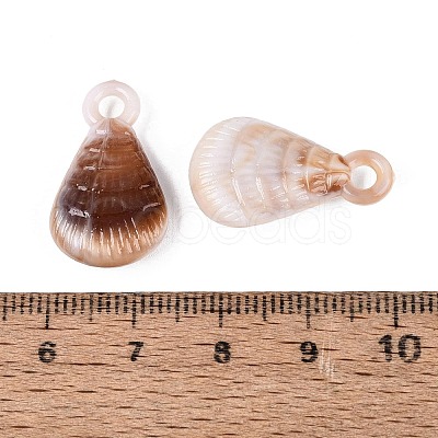 Two Tone Opaque Plastic Pendants KY-N025-49-1