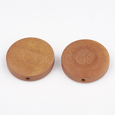 Natural Pear Wood Beads X-WOOD-T009-2.0cm-04-1