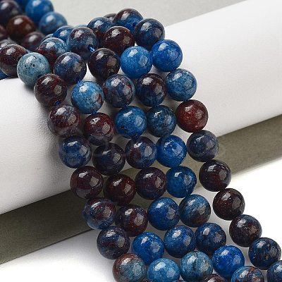 Natural Blue Opal Beads Strands G-H045-A02-8MM-01-1