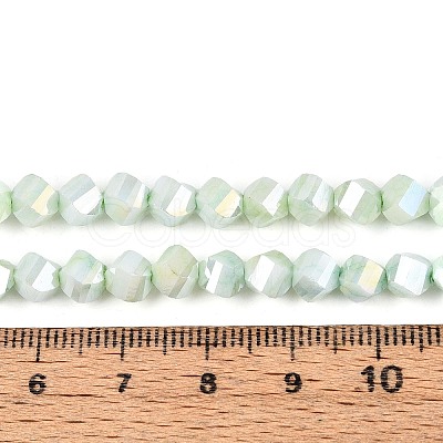 Anti-Tarnish Electroplate Glass Beads Strands GLAA-T025-6mm-14D-1