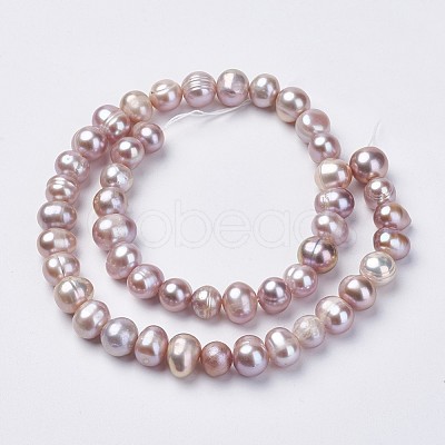 Natural Cultured Freshwater Pearl Beads Strands PEAR-D187-12-1