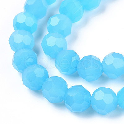 Imitation Jade Glass Beads Stands LS-EGLA-A035-J10mm-D04-1