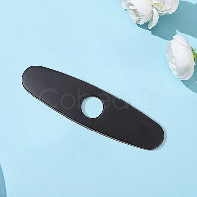 Oval Stainless Steel Faucet Hole Covers STAS-WH20001-18C-EB-1