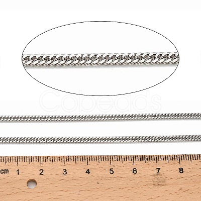 316 Surgical Stainless Steel Cuban Link Chains CHS-B010-01A-P-1