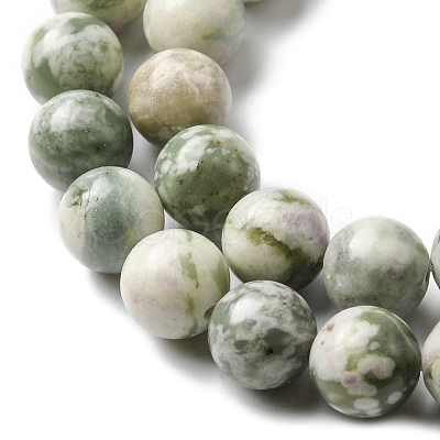 Natural Peace Jade Beads Strands G-E598-04A-1