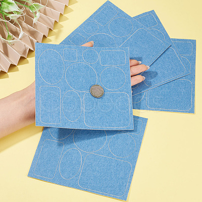 5 Sheets Denim Self-adhesive Patches PATC-TA0001-61B-1