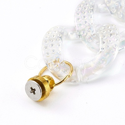 Transparent Acrylic Phone Case Chain HJEW-JM00438-1