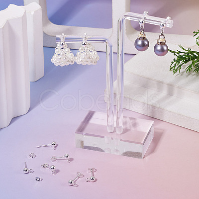30Pcs 304 Stainless Steel Stud Earring Findings STAS-TADJ0001-02-1