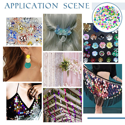 2000Pcs 10 Colors Ornament Accessories PVC-OC0001-14A-1
