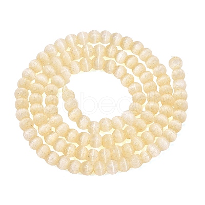 Glass Imitation Cat Eye Beads Strands GLAA-N075-01A-11-1