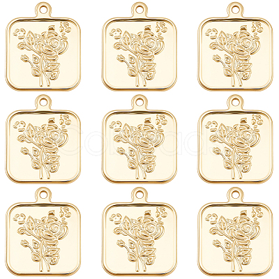 10Pcs Brass Pendants KK-BBC0023-76-1