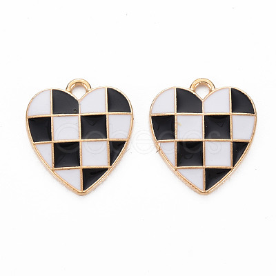 Alloy Enamel Pendants X-ENAM-S121-176D-RS-1