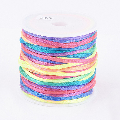 Nylon Satin Rattail Cords LS-NWIR-L006-1mm-14-1