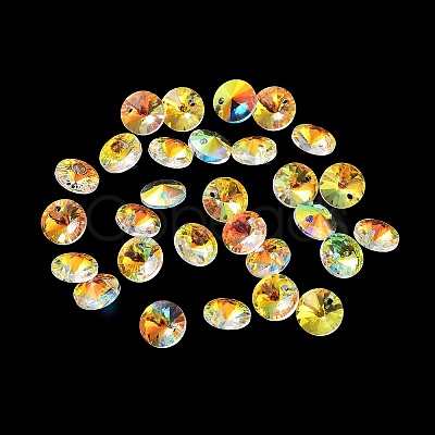 Electroplate Transparent Glass Beads EGLA-Z002-AB11-1
