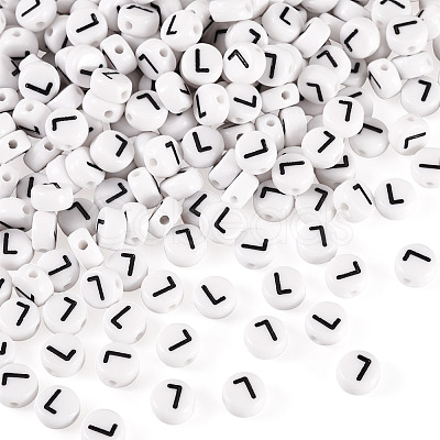 500Pcs Acrylic Beads SACR-TA0001-55L-1
