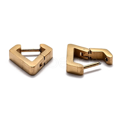 304 Stainless Steel Huggie Hoop Earrings STAS-H156-17A-G-1