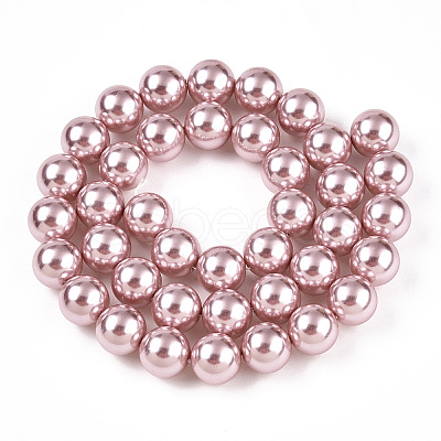 Glass Pearl Beads Strands HY-G002-01E-05-1