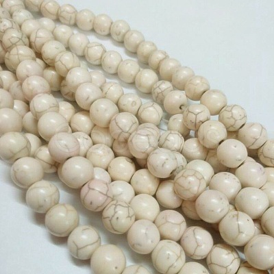 Synthetic Magnesite Beads TURQ-8D-11-1