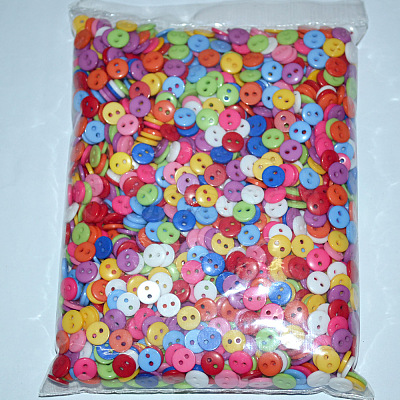 Flat Round 2-Hole Buttons X-FNA1494-1