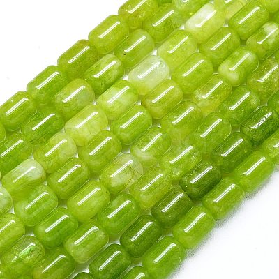 Natural Malaysia Jade Beads Strands G-B165-EM-8x12mm-1