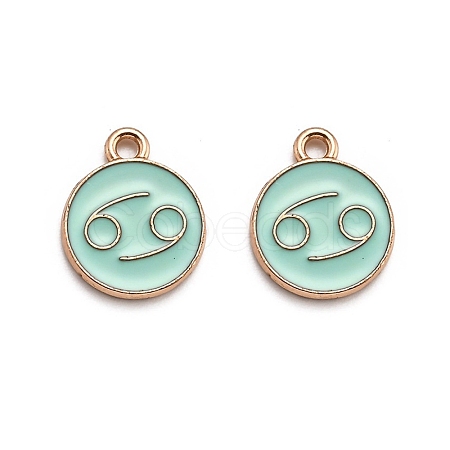Alloy Enamel Pendants ENAM-S124-01B-15D-1