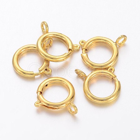 Brass Spring Ring Clasps KK-H419-G-1