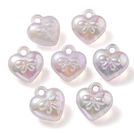 Luminous UV Plating Transparent Acrylic Pendants OACR-P010-10D-1