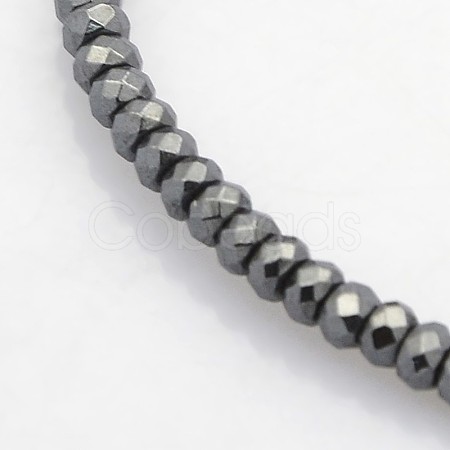 Electroplate Non-magnetic Synthetic Hematite Beads Strands G-J208G-10-1