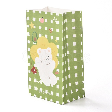 Rectangle with Bear Pattern Paper Candy Bags CARB-G007-03D-1